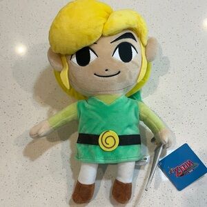 EUC- Plush Toy - Green and Yellow ZELDA STUFFY
